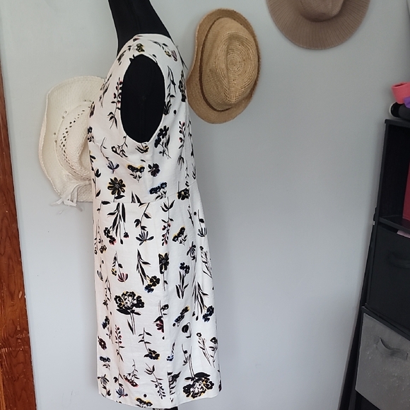 Ann Taylor White Floral Midi Dress - Picture 5 of 8